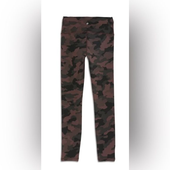 Lululemon Wunder Train High-Rise Tight 25" Camo Brown - Picture 2 of 3